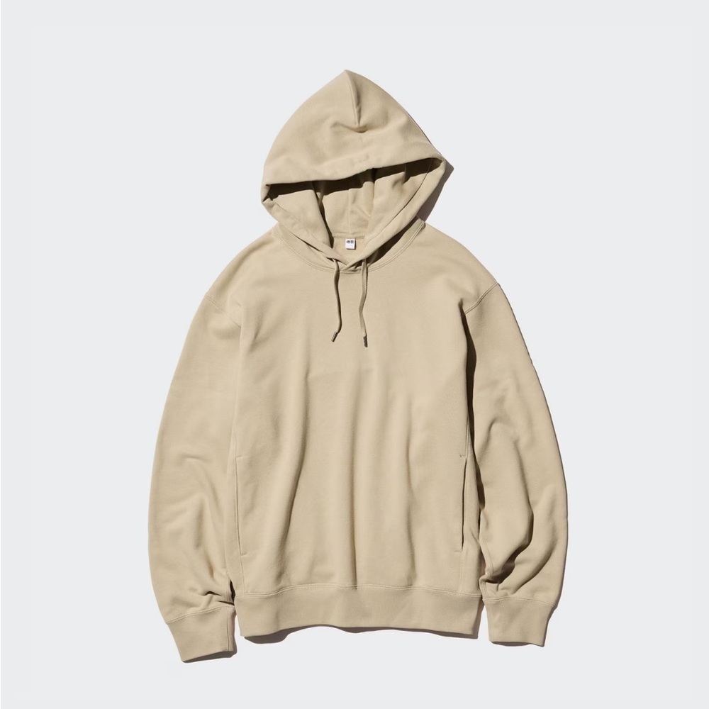 Uniqlo Unisex Sweat Pullover Hoodie in Beige Size XXS - Picture 6 of 6